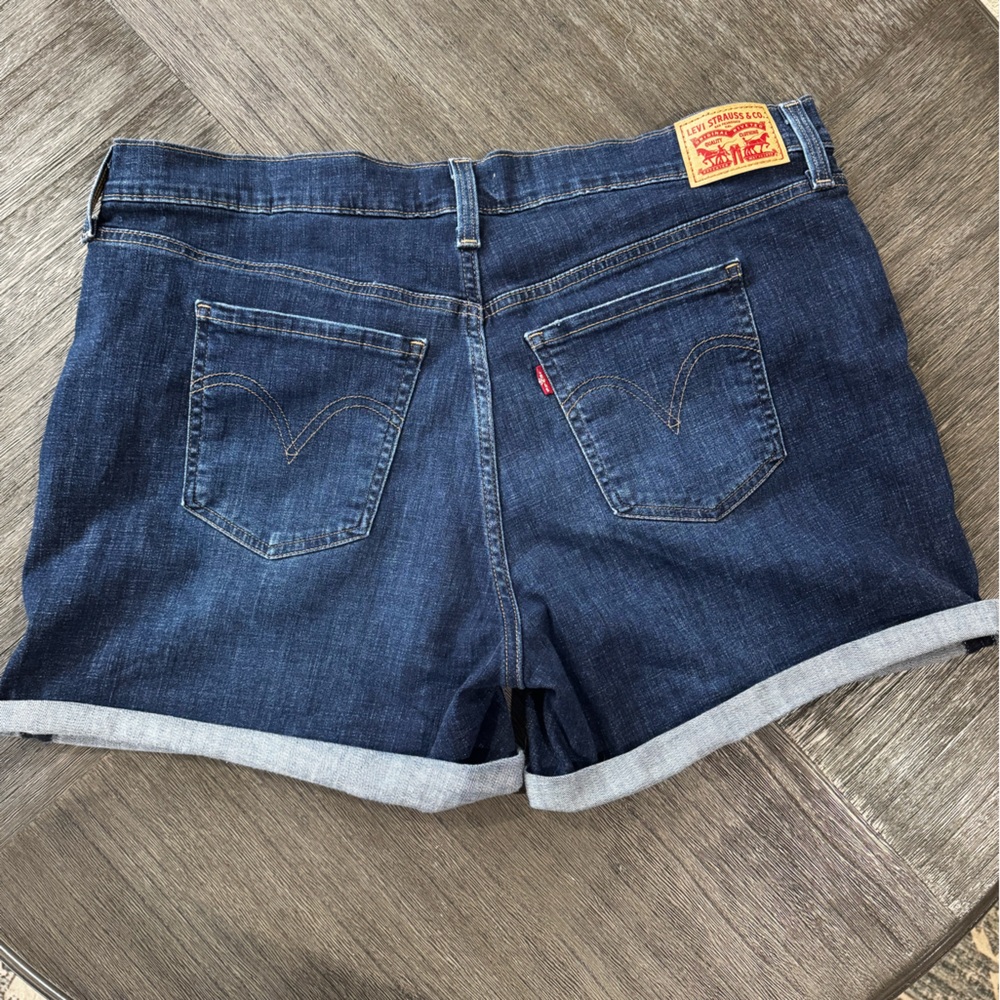 Levi's Dark Blue Denim Relaxed Shorts